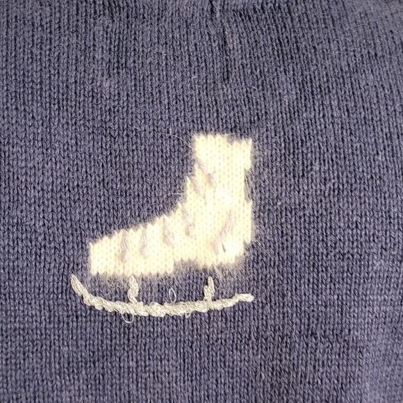 Vntg Christopher & Banks Hand Embroidered Winter Ramie Cotton Sweater Vest Set M - Picture 11 of 16